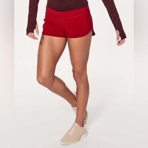 Lululemon Speed Up Short *2.5" in Scarlet Size 6